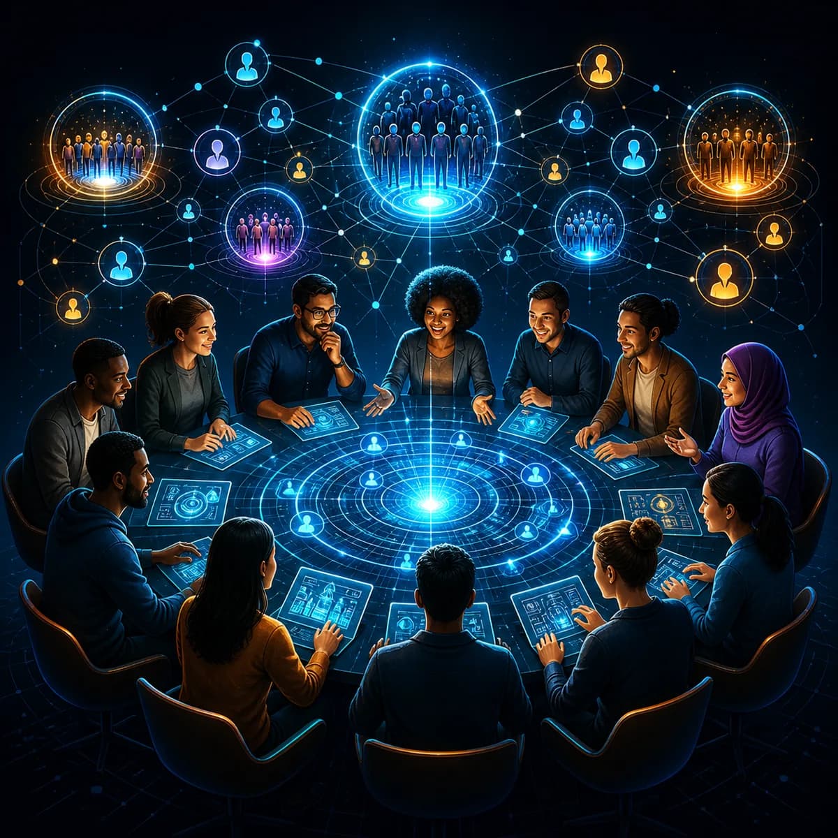 Illustration for Desirable Property DP8: Collaborative Environment and Meta-Communities